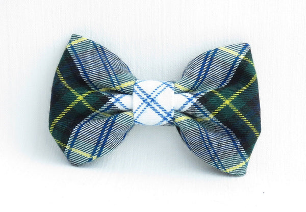 Dog Tie, Gordon Tartan Dog Bow Tie, Wedding Bow Tie for Dog Ring Bearer, Matching Bow Tie for Dog and Dog Dad, Gordon Pet Accessory,