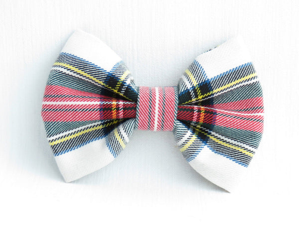 Dog Bow Tie, Dress Stewart Wedding Ring Bearer Bow Tie for Dogs, Plaid Pet Bow Ties,  Bow Tie for Birthday Dogs Photos