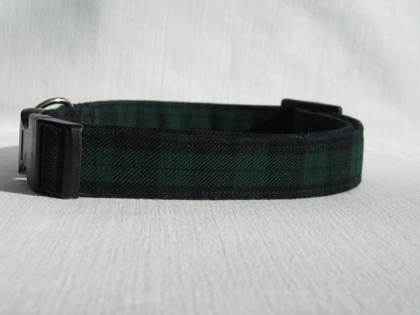 Black Watch Dog Bow Tie, Navy and Green Plaid Dog Bow Tie, Dad and Dog Matching Plaid Bow Ties, Pet Ring Bearer Bow Tie, Pet Sitter Gift