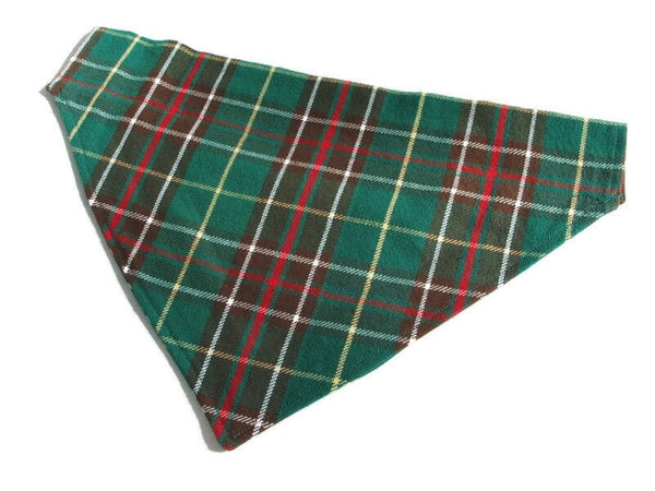 Newfoundland Tartan Dog Bandana, Newfoundland Dog Clothing, Newfoundland Tartan Dog Kerchief, Big Pet Kerchief, Canadian Dog Kerchief