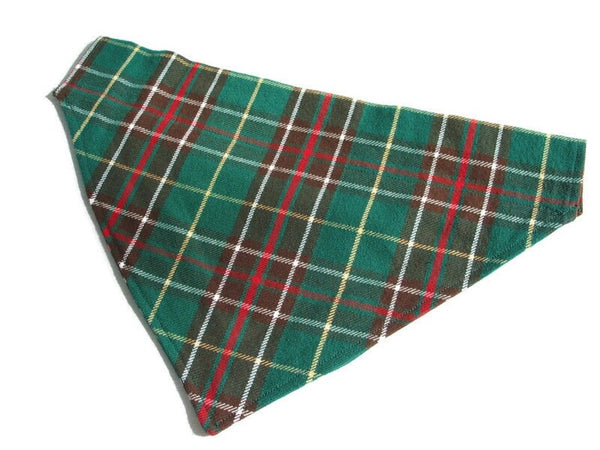 Newfoundland Tartan Dog Bandana, Newfoundland Dog Clothing, Newfoundland Tartan Dog Kerchief, Big Pet Kerchief, Canadian Dog Kerchief