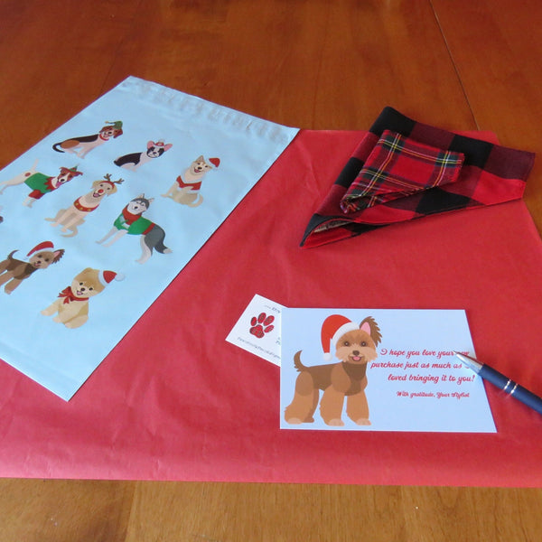 Alberta Tartan Kerchief, Alberta Tartan Dog Bandana, Green Plaid Pet Kerchief, Dog Dress Up, Dog Accessory, Plaid Dog Bib