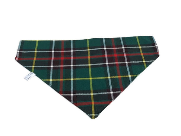 Newfoundland Tartan Dog Bandana, Newfoundland Dog Clothing, Newfoundland Tartan Dog Kerchief, Big Pet Kerchief, Canadian Dog Kerchief