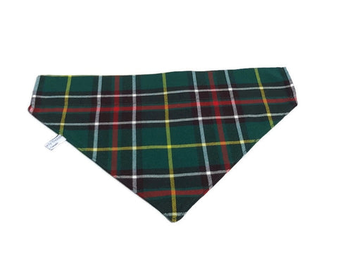 Newfoundland Tartan Dog Bandana, Newfoundland Dog Clothing, Newfoundland Tartan Dog Kerchief, Big Pet Kerchief, Canadian Dog Kerchief