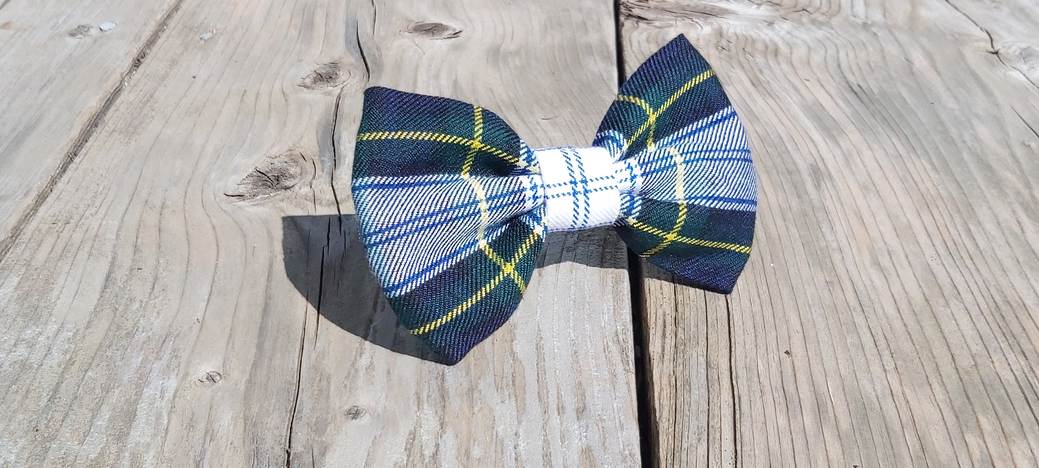 Dog Tie, Gordon Tartan Dog Bow Tie, Wedding Bow Tie for Dog Ring Bearer, Matching Bow Tie for Dog and Dog Dad, Gordon Pet Accessory,
