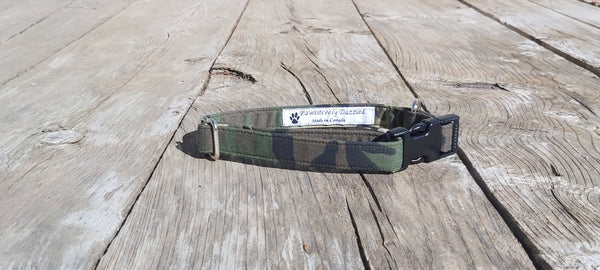 Dog Collar, Camouflage Dog Collar, Camo Pet Collar, Dog Dad Gift, Dog Groomer Thank You Gift, Camo Dog Collar Gift for Men