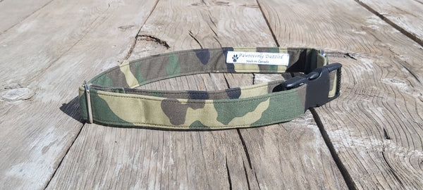 Dog Collar, Camouflage Dog Collar, Camo Pet Collar, Dog Dad Gift, Dog Groomer Thank You Gift, Camo Dog Collar Gift for Men