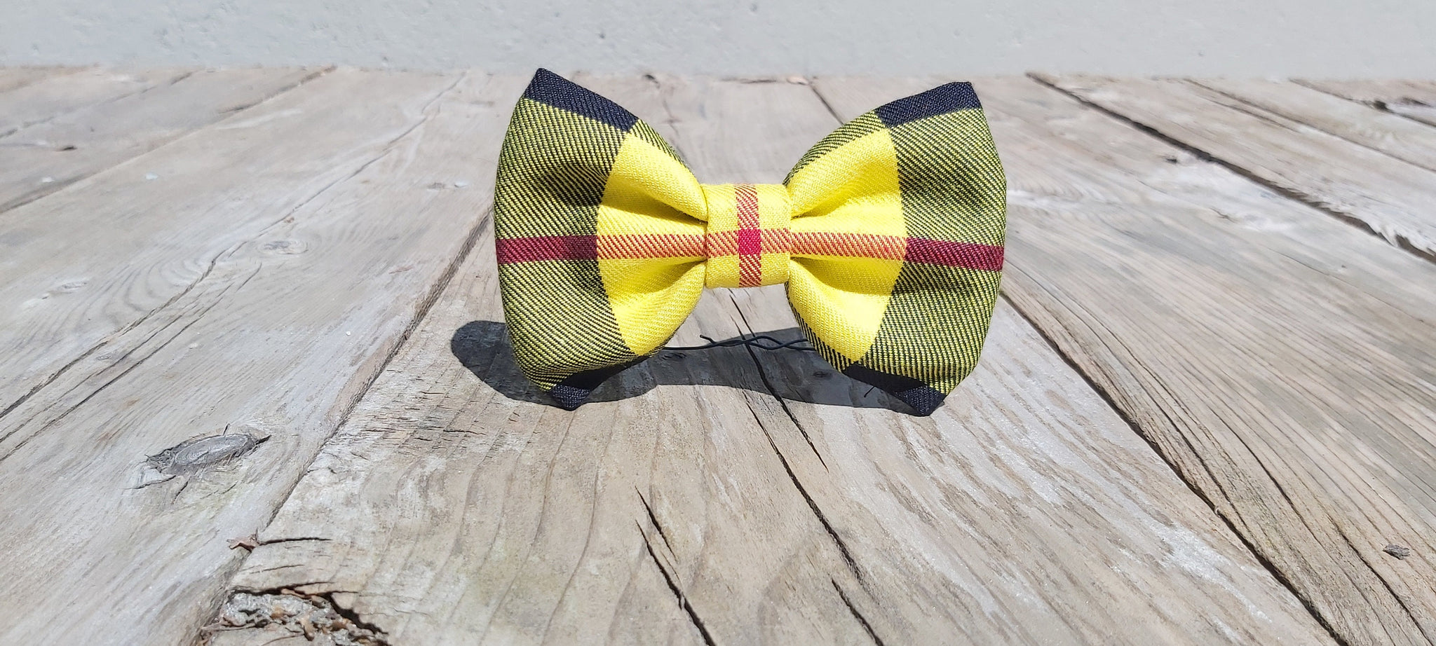 Macleod Tartan Wedding Ring Bearer Bow Tie for Dogs