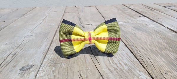 Macleod Tartan Wedding Ring Bearer Bow Tie for Dogs