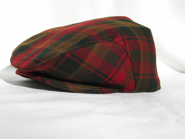 Maple Leaf Tartan Flat Cap