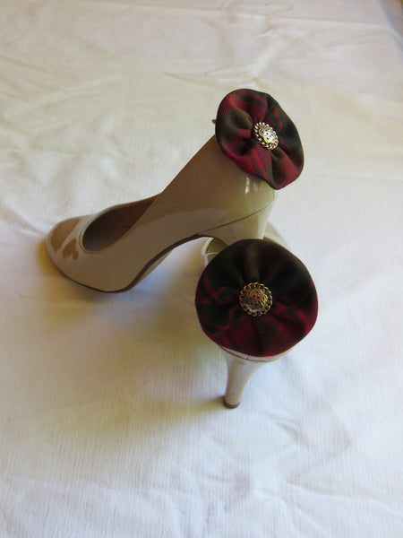 Maple Leaf Tartan Shoe Flower-Taylors Tartans