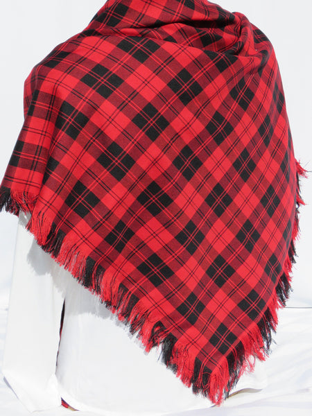 Erskine Red Blanket Scarf