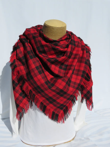 Erskine Red Blanket Scarf