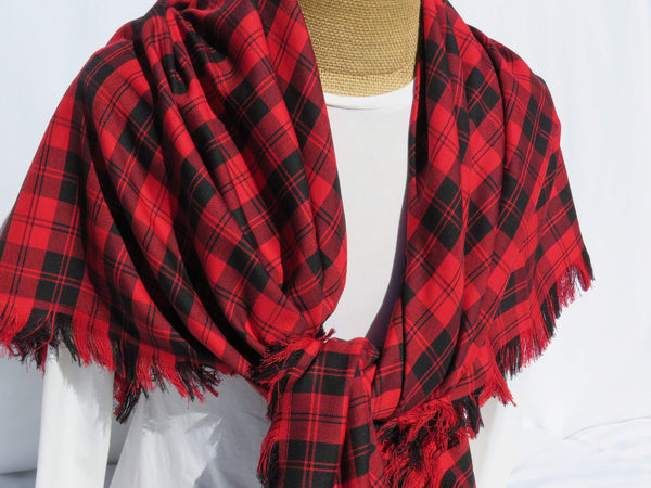 Erskine Red Blanket Scarf