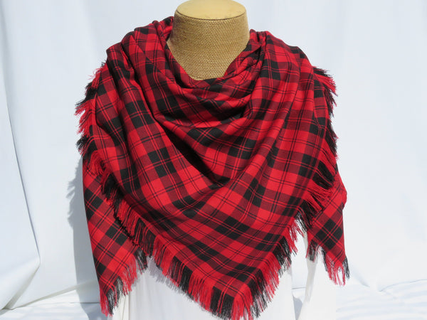 Erskine Red Blanket Scarf