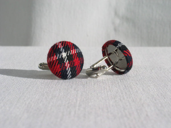 Quebec tartan cuff links-Taylors Tartans