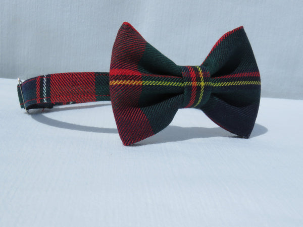 Quebec Tartan Navy and Red Bow Tie and Pocket Square