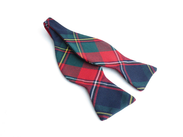 Quebec tartan self tie bow tie-Taylors Tartans