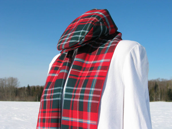 Combo casquette plate écharpe tartan du Nouveau-Brunswick