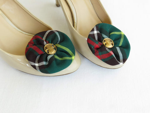 Newfoundland Tartan Shoe Clips-Taylors Tartans