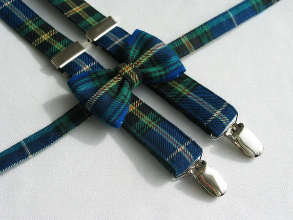 Nova Scotia Tartan Bow Tie and Suspenders-Taylors Tartans