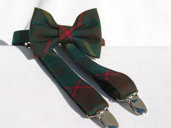 Ontario Tartan Suspenders and Bow Tie Set-Taylors Tartans