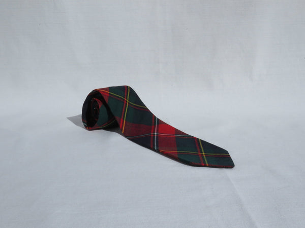 Plaid du Quebec Tartan Necktie