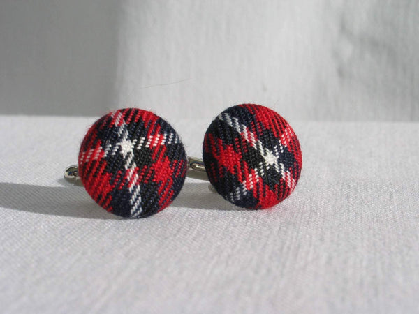 Quebec Tartan Cuff Links