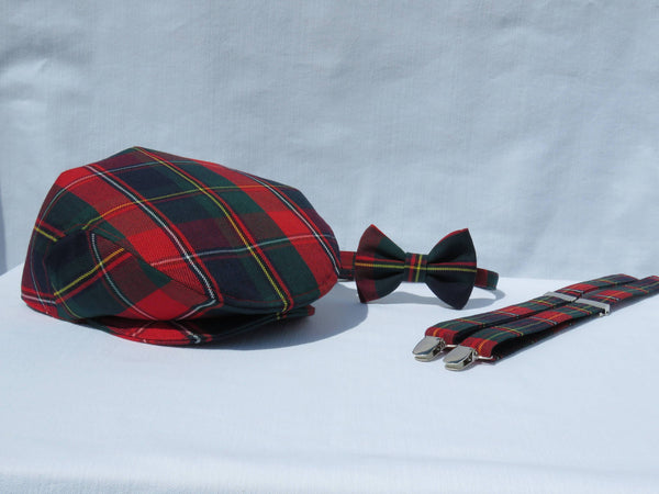 Quebec Tartan Flat Cap-Taylors Tartans