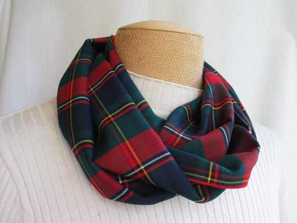 Quebec Tartan Infinity Scarf