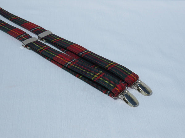 Quebec Tartan Suspenders and Bow Tie Set-Taylors Tartans