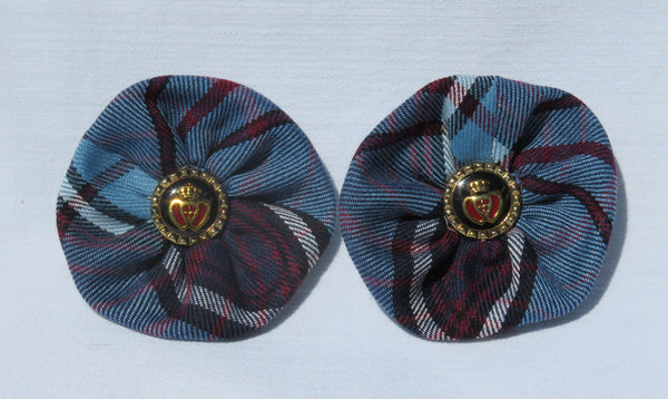 RCAF Tartan Shoe Clips