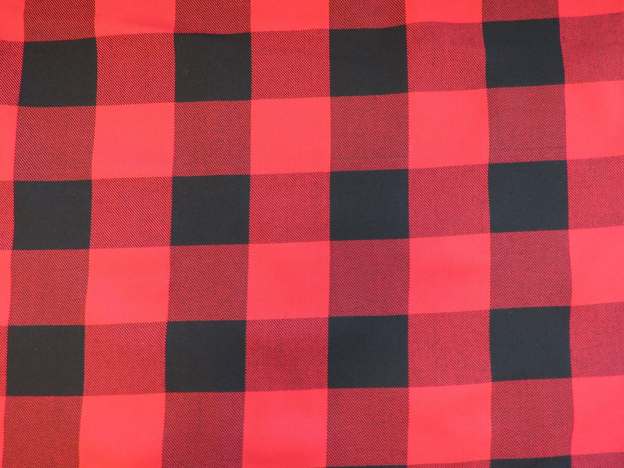 Red and Black Check Buffalo Fabric By The Yard-Taylors Tartans