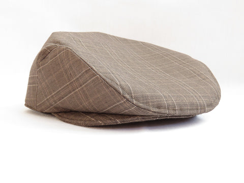 Ring Bearer Brown Newsboy Hat-Taylors Tartans