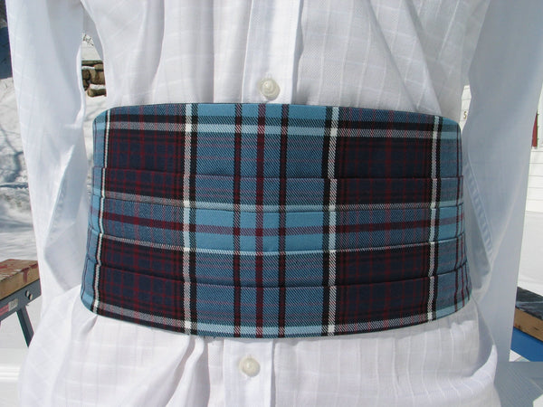 Royal Canadian Air Force Tartan Cummerbund and Tie-Taylors Tartans