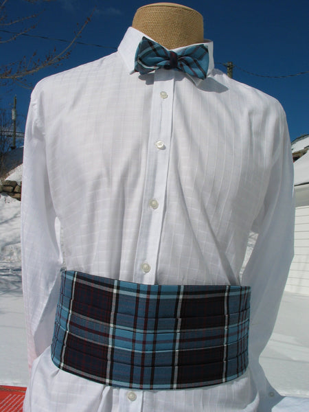 Royal Canadian Air Force Tartan Cummerbund and Tie-Taylors Tartans