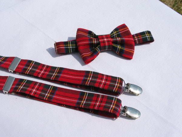 Royal Stewart Bow Tie and Suspenders-Taylors Tartans