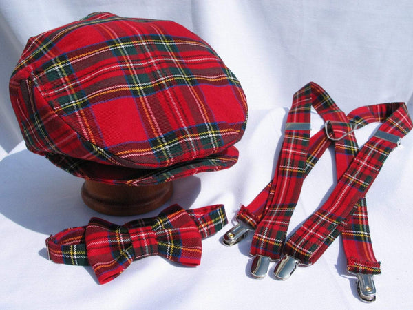 Royal Stewart Tartan Bow Tie and Suspenders