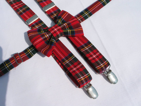 Nœud papillon style libre Royal Stewart Tartan