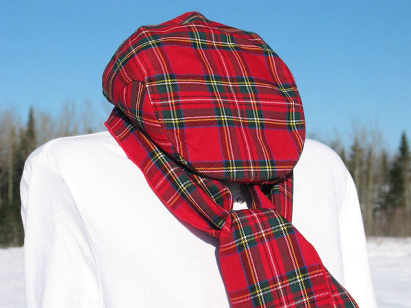 Royal Stewart Tartan Newsboy Flat Cap and Scarf