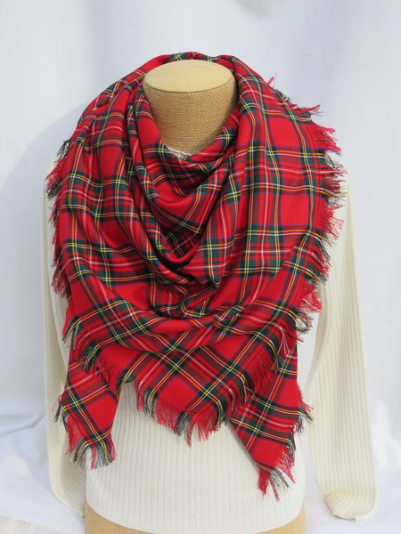 Royal Stewart Tartan Blanket Scarf-Taylors Tartans