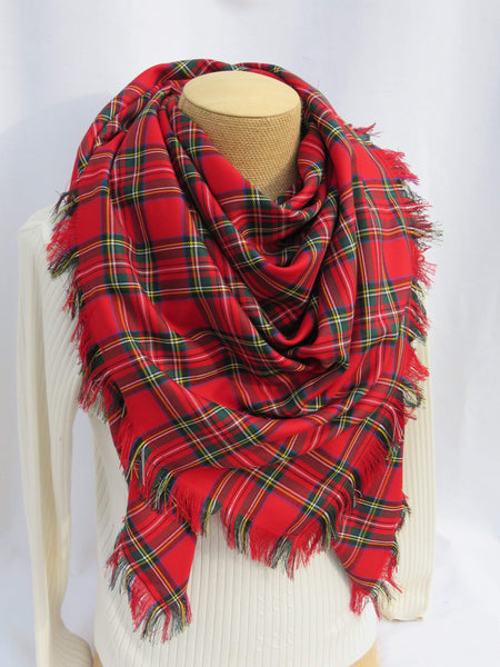 Royal Stewart Tartan Blanket Scarf