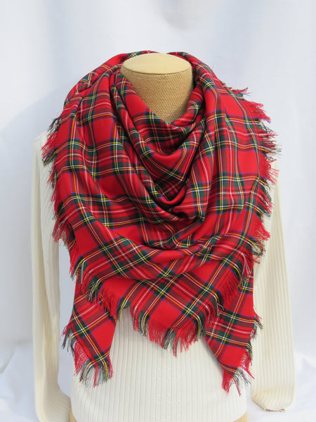 Royal Stewart Tartan Blanket Scarf