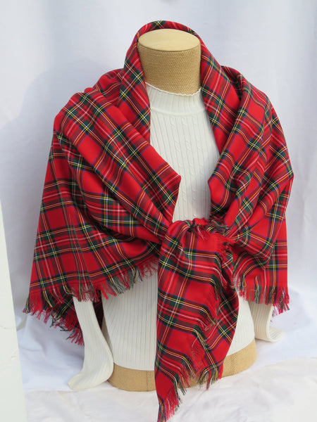 Couverture tartan Royal Stewart Foulard