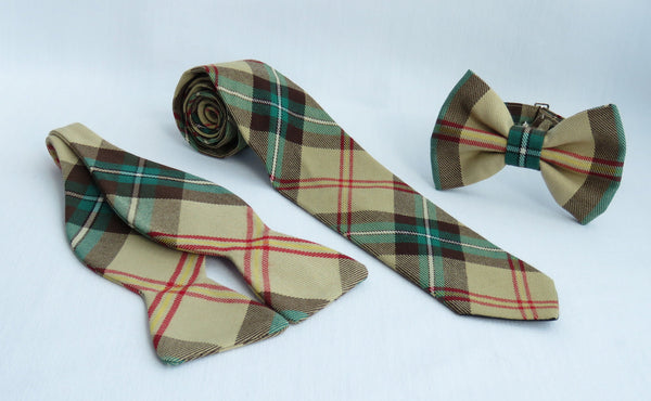 Noeud papillon tartan de la Saskatchewan