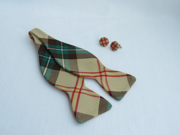 Saskatchewan Tartan Freestyle Bow Tie