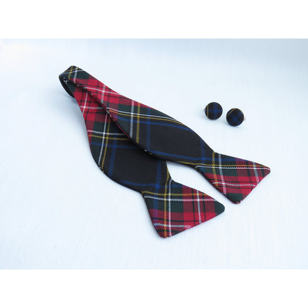 Self Tie Bow Tie in Quebec Tartan-Taylors Tartans