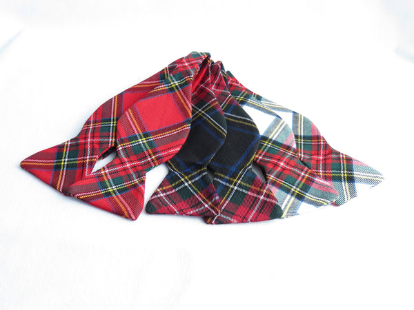 Black Stewart Self Tie Bow Tie