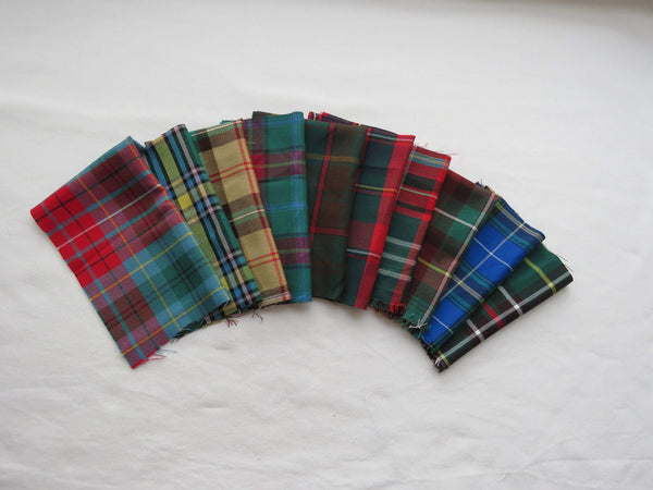 Canadian Provincial Tartan Fabric 1 Yard Set