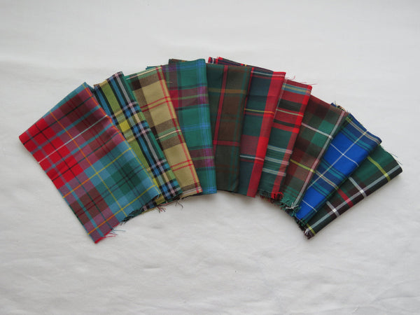 Canadian Provincial Tartan Fabric 1 Yard Set